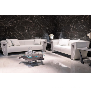 Latest design fancy sofa set furniture white color set